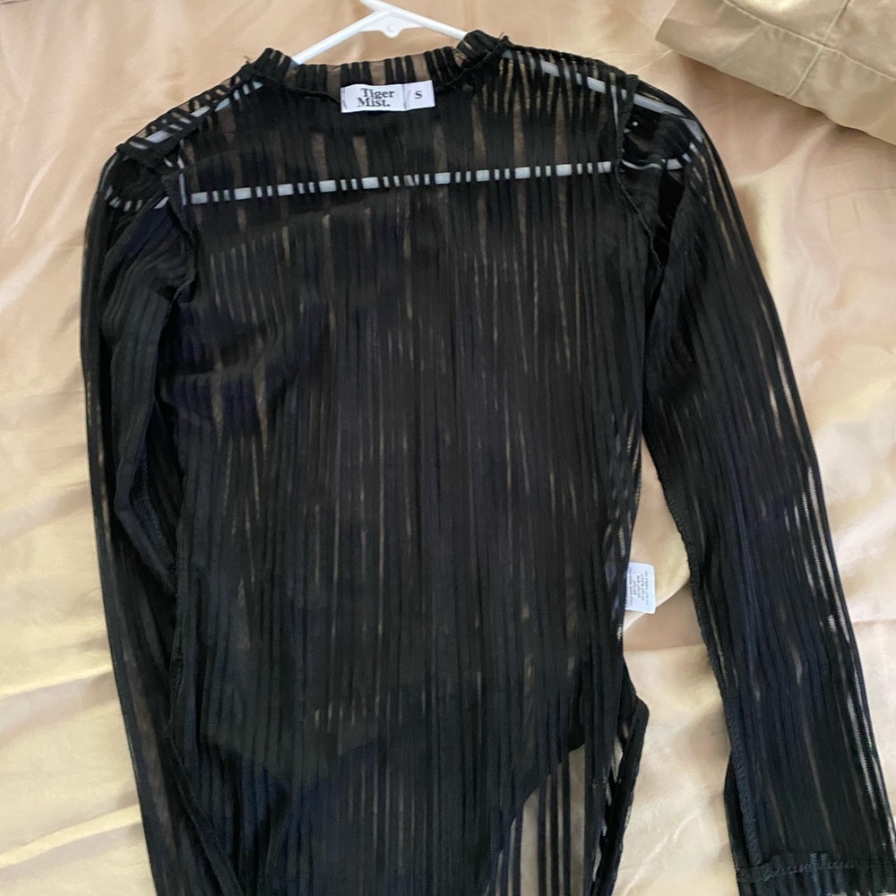 Tiger mist sheer body suit